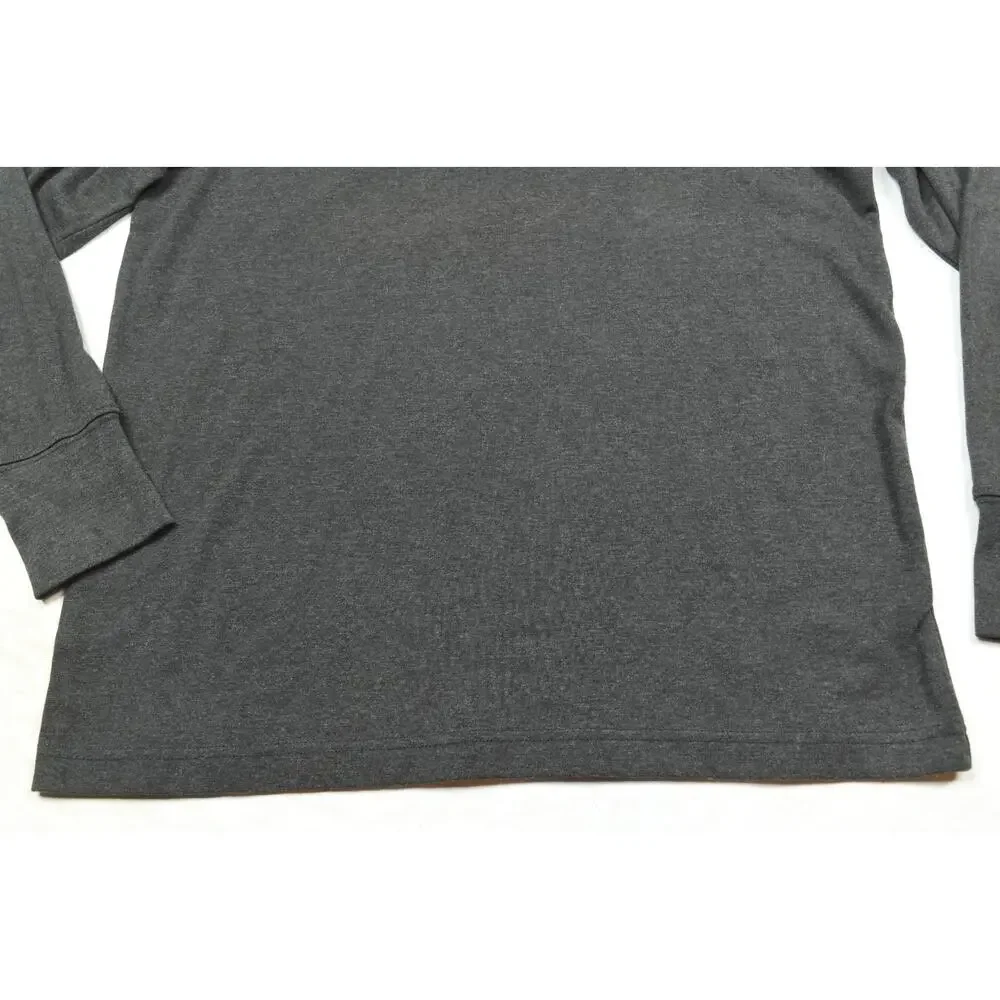 Normal Brand 1/4 Zip Pullover Sweater Mens Medium Gray Long Sleeve Cotton Blend